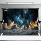 Aperturee - Aperturee Cosmic Starry Sky Night Cloudy Photography Backdrop